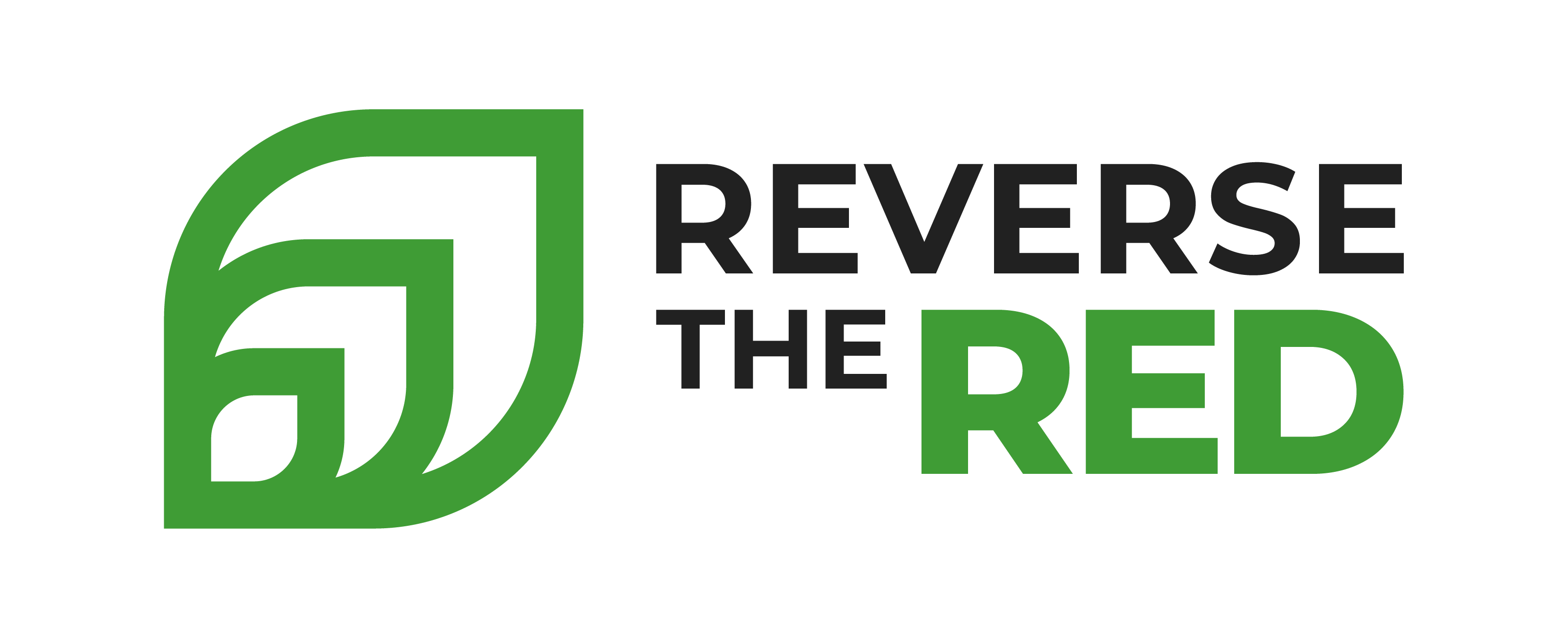 Reverse the Red logo